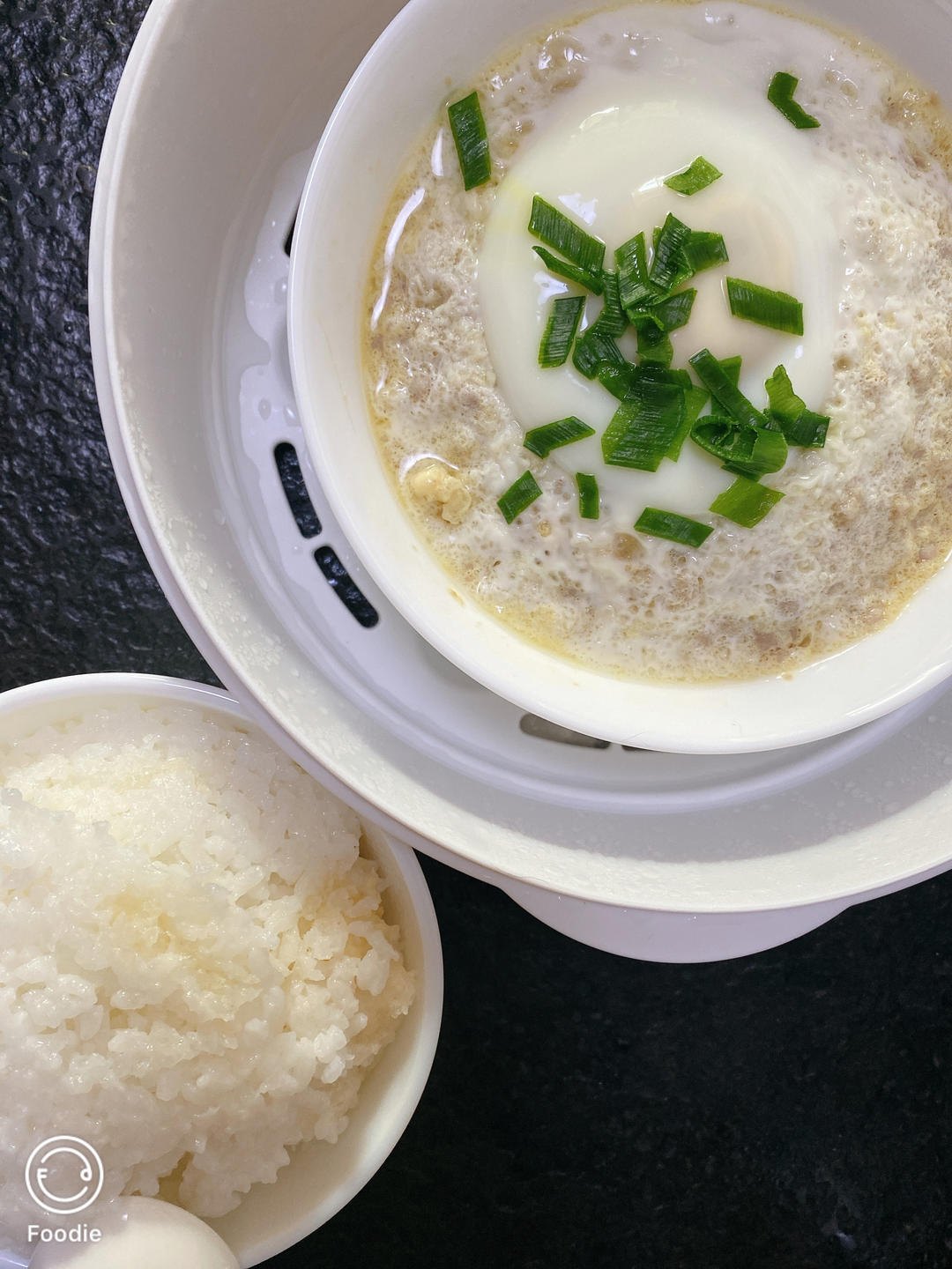 简单又好吃的肉饼蒸蛋