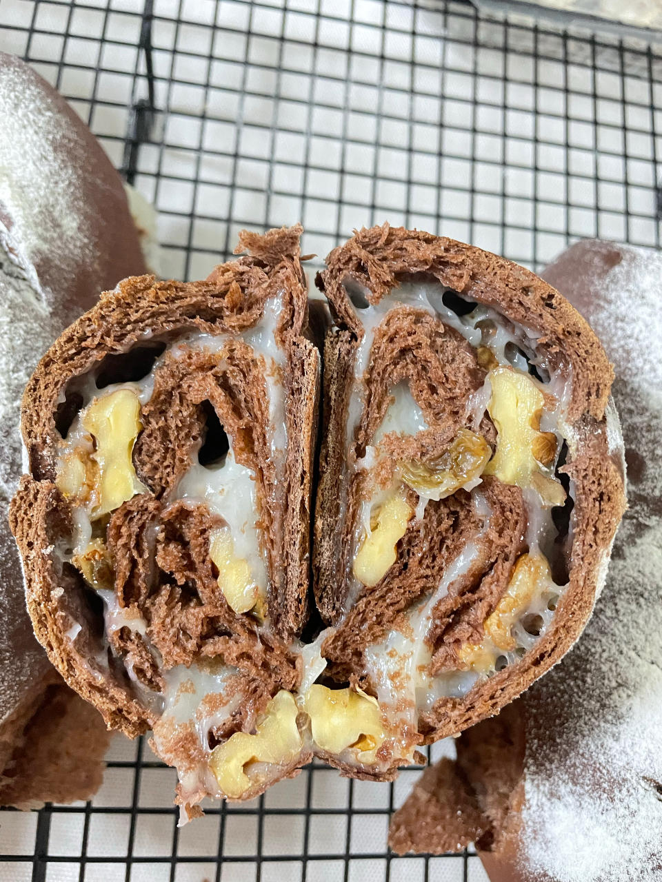 麻薯可可软欧包