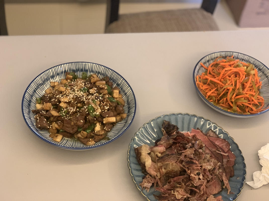 家常菜~杏鲍菇烧牛肉粒