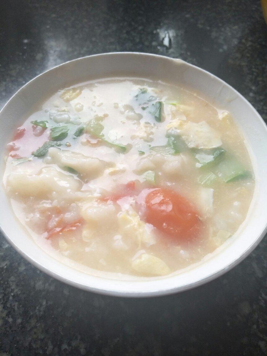 简单早餐-疙瘩汤