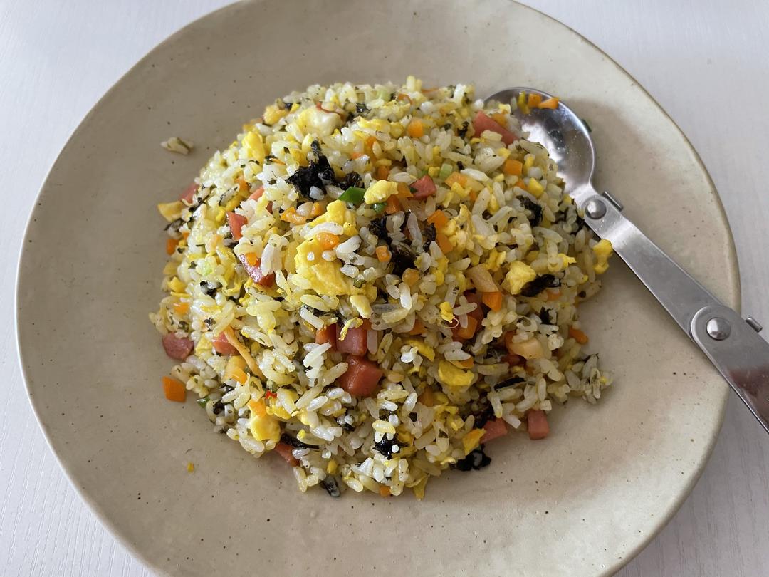 汕头紫菜炒饭的做法