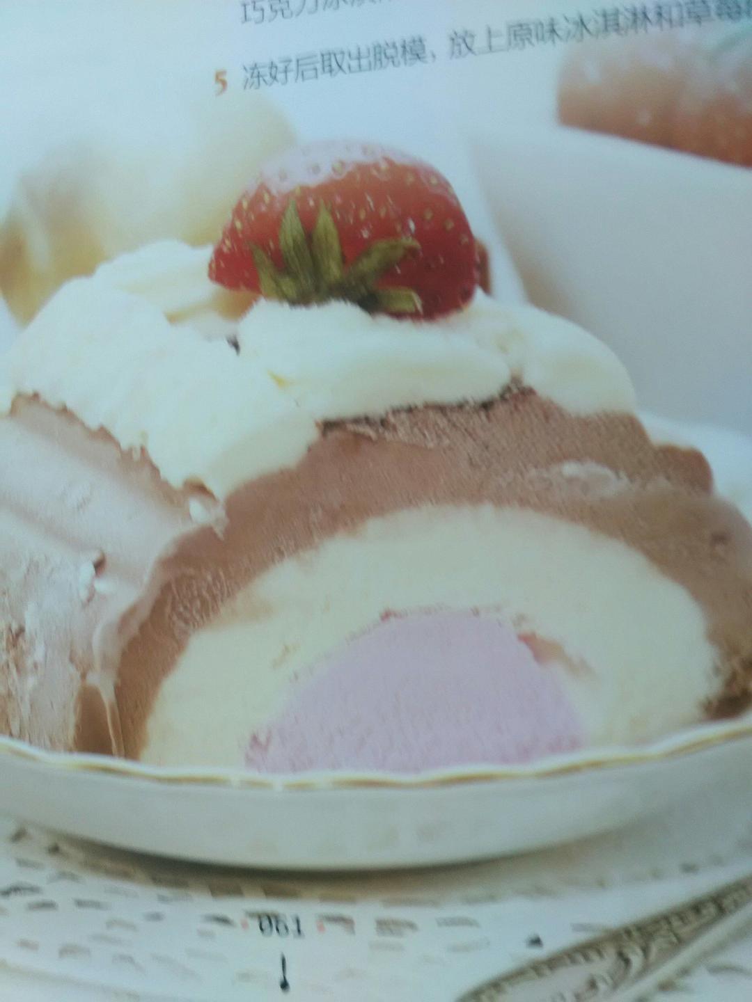 可可草莓夹心冰淇淋的做法