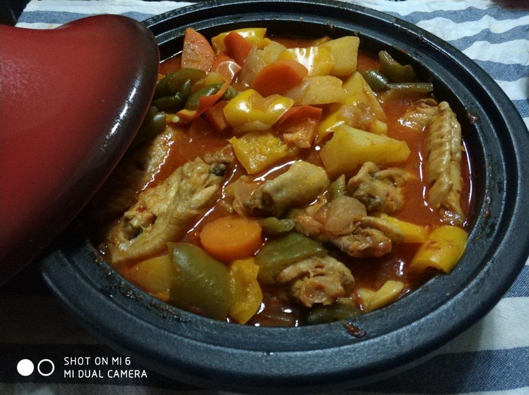 香薯鸡翅锅(塔吉锅)