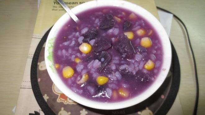 紫薯玉米粥