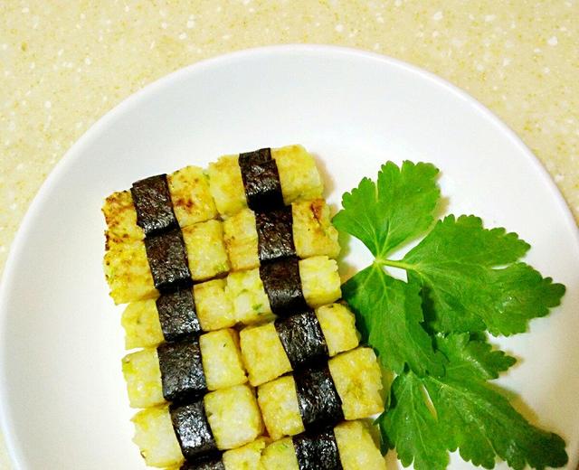 芹菜海苔米饭蛋饼