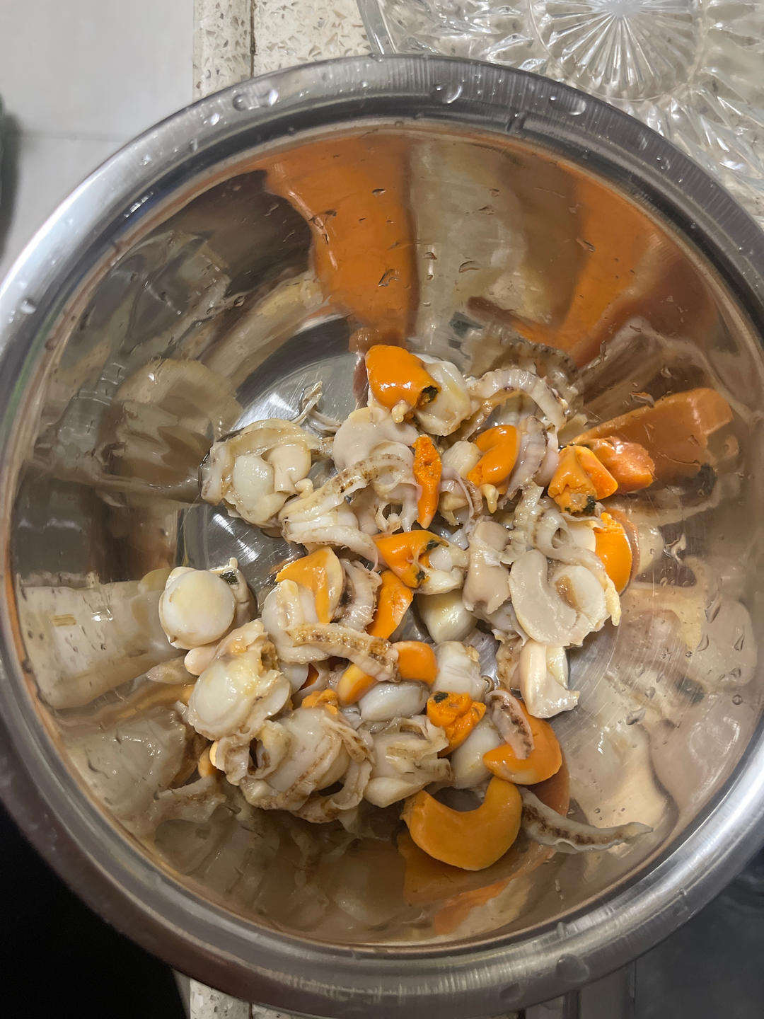 冷冻扇贝肉的清理方法