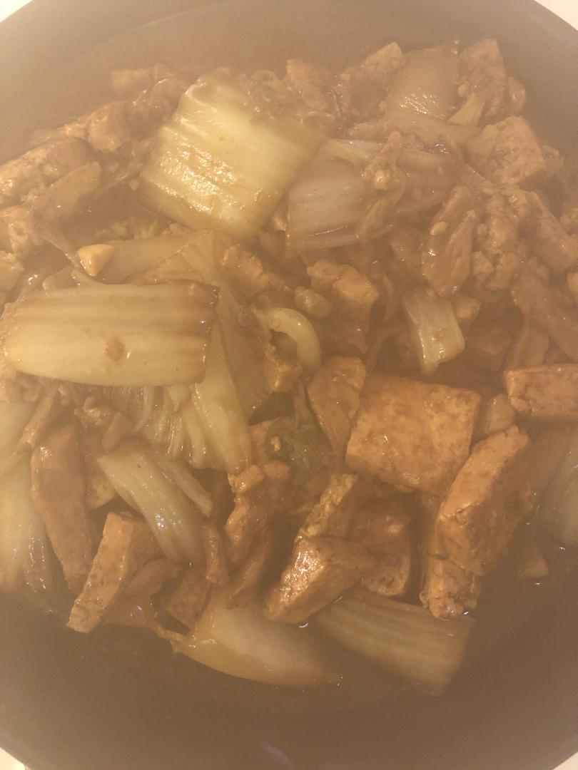 给肉都不换白菜豆腐煲