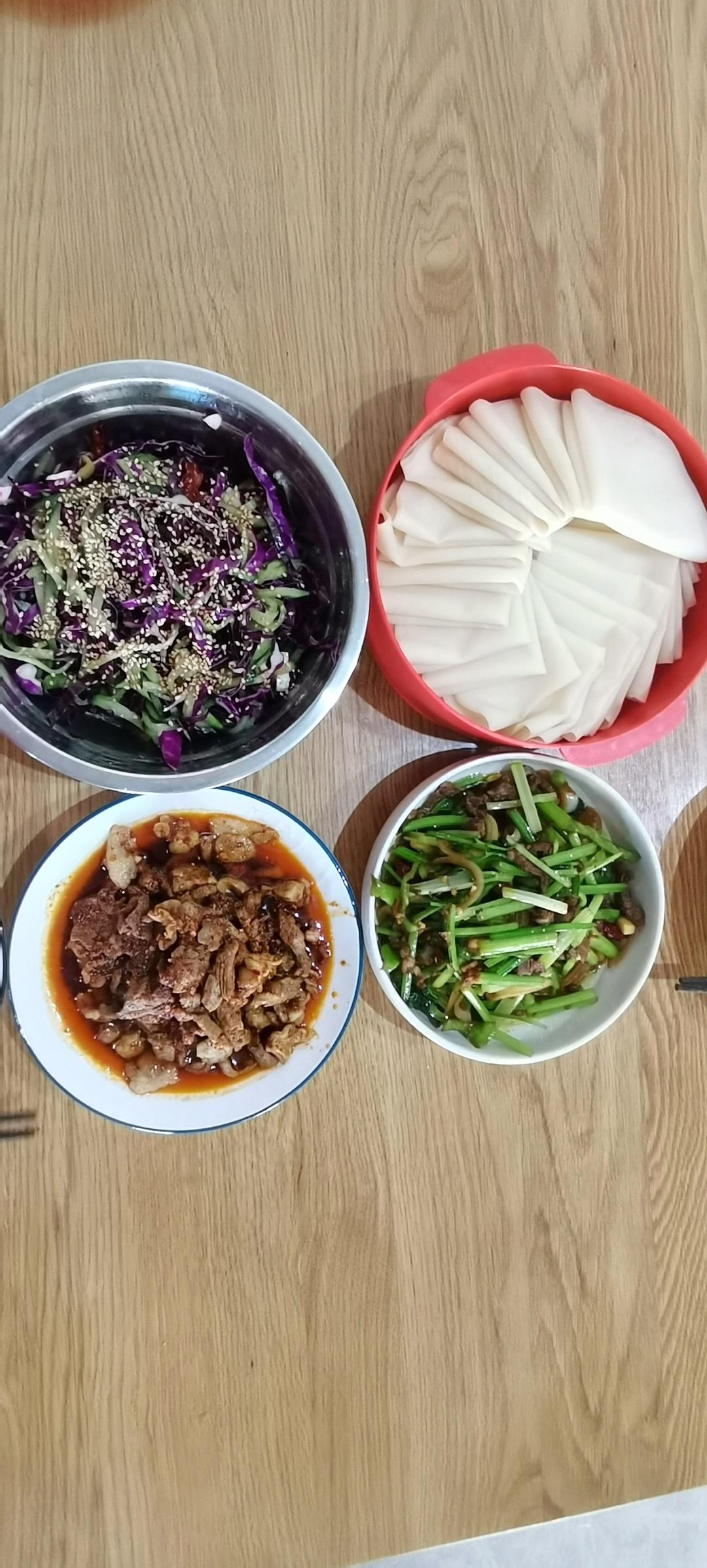 春饼   轻松一次做出十几张的春饼皮