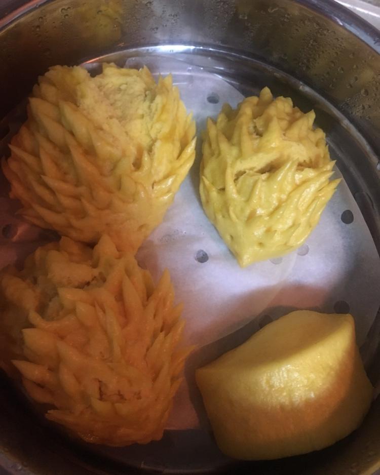 南瓜刺猬馒头