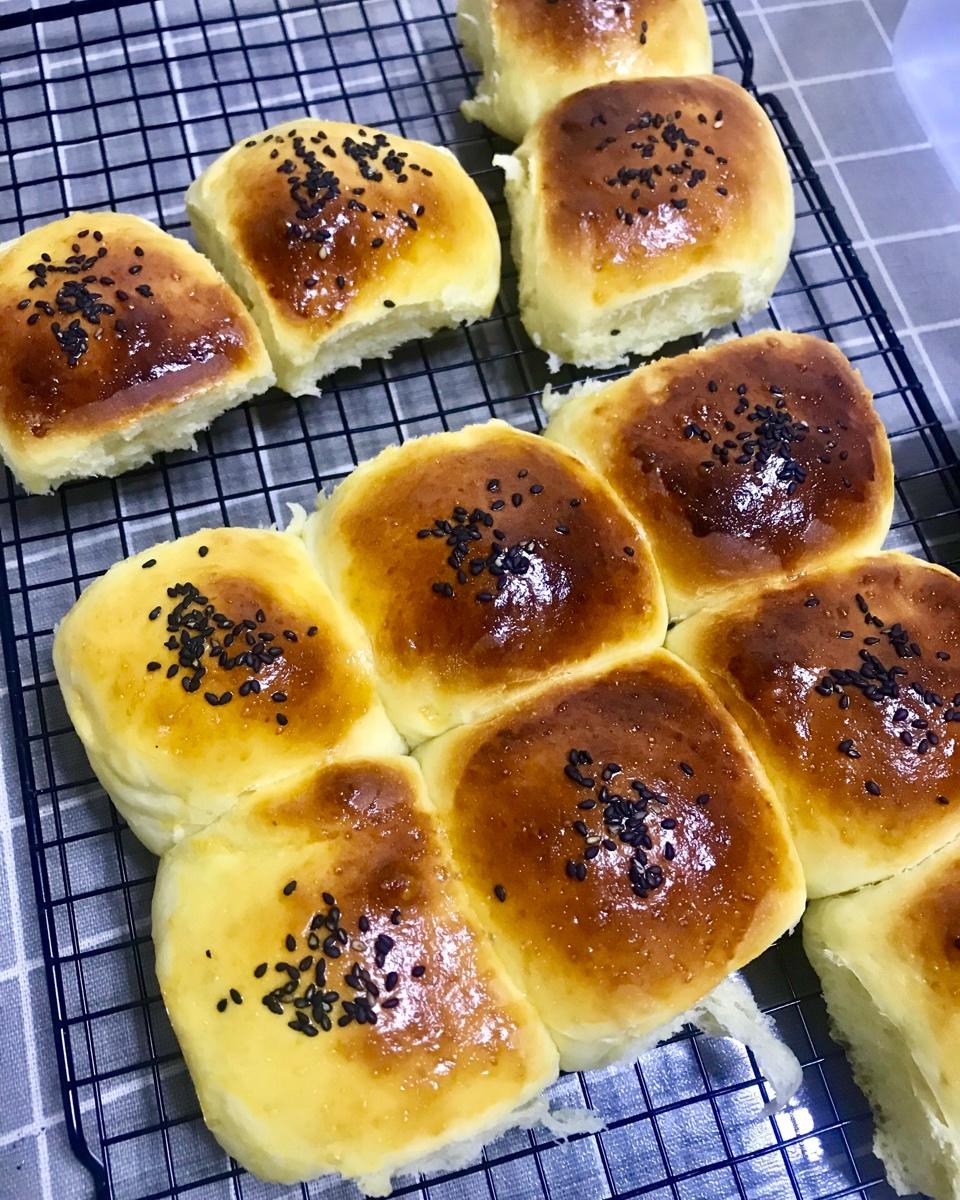 奶黄小餐包-一次发酵超好吃（附快手奶黄馅制作方法）