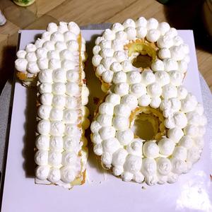 少女心数字蛋糕的做法 步骤7