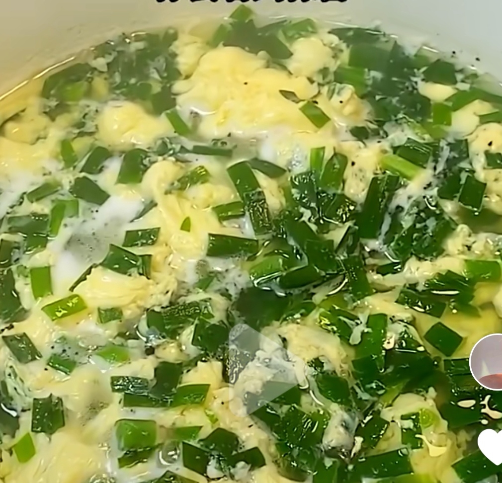 韭菜鸡蛋汤的做法
