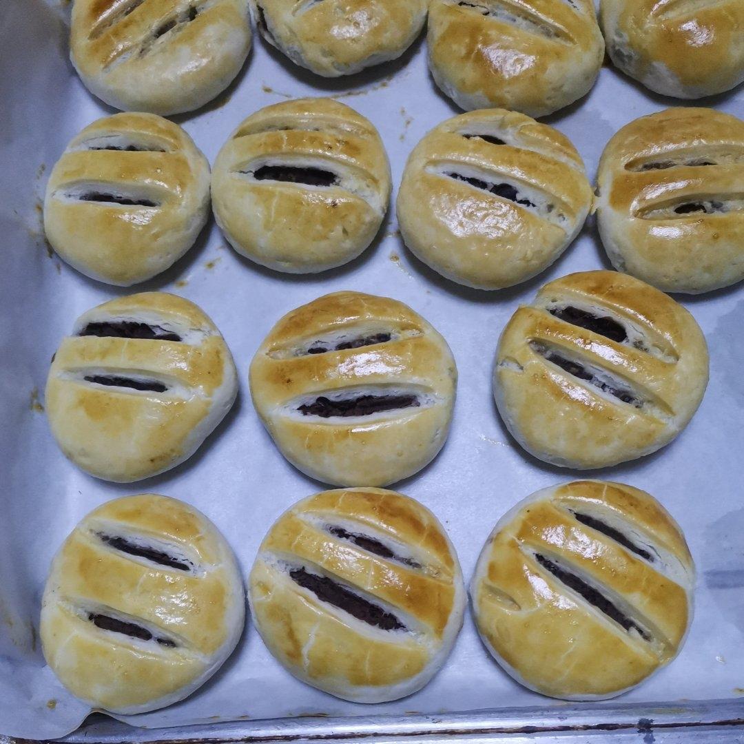 红豆酥饼这样做，免松弛，省时不破酥，成功率高，新手都能轻松搞定