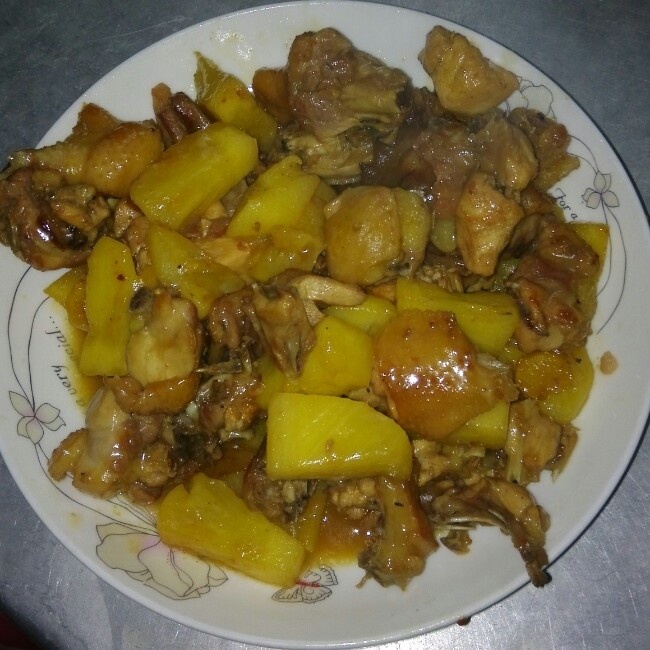 菠萝鸡块