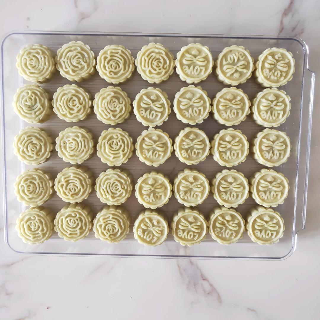 自制奶香绿豆糕