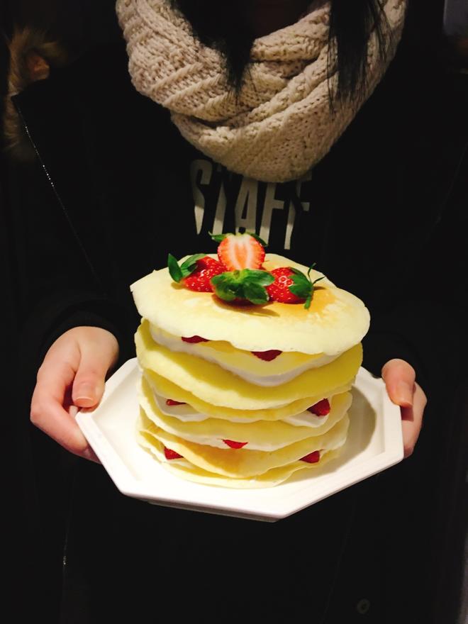 草莓松饼蛋糕的做法