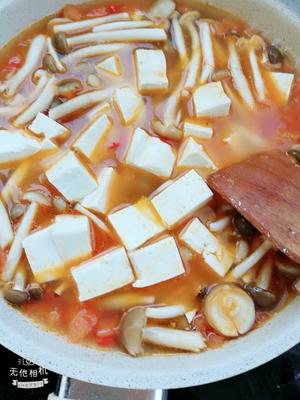 番茄蟹味菇炖豆腐的做法 步骤8