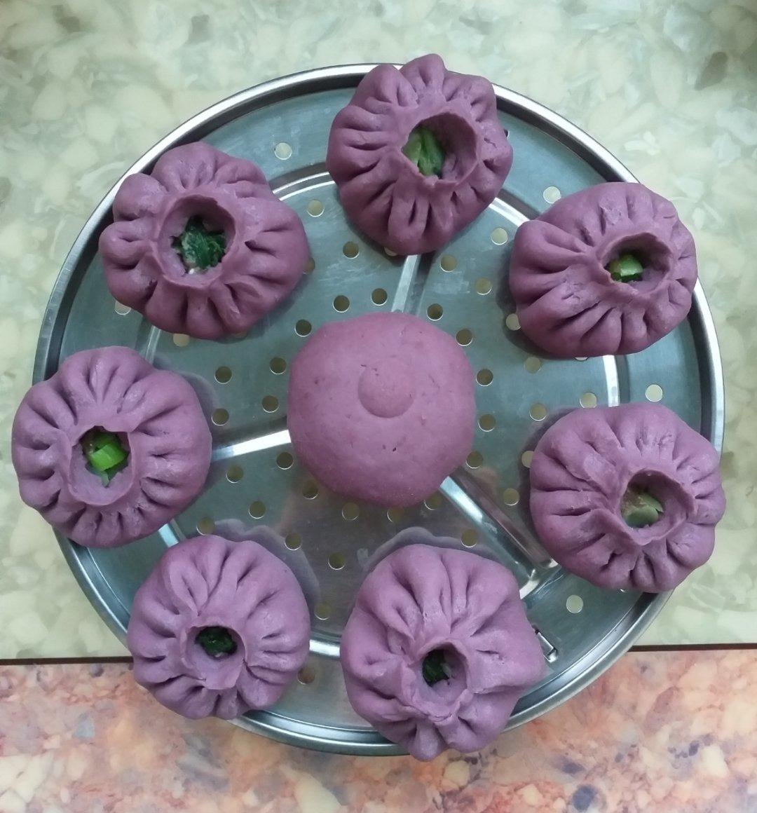 非常简单的健康养胃杂粮馒头(紫薯 南瓜 黑米)