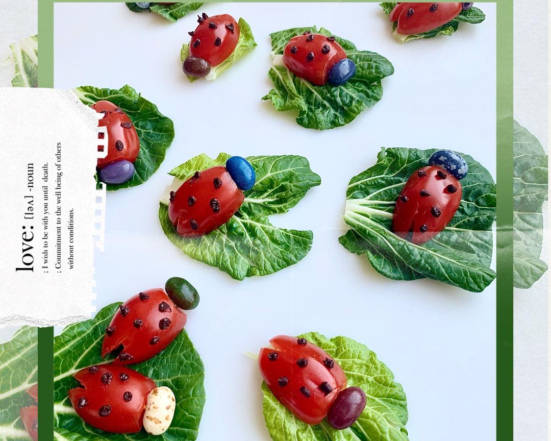 小小瓢虫乐悠游小番茄创意