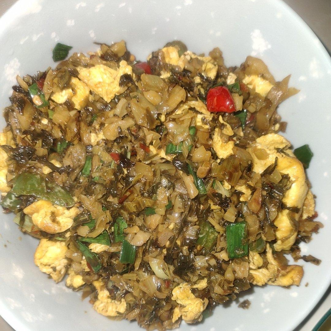 鸡蛋炒外婆菜(下饭菜)