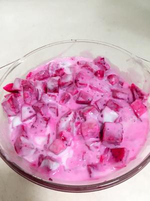 红心火龙果酸奶的做法 步骤4
