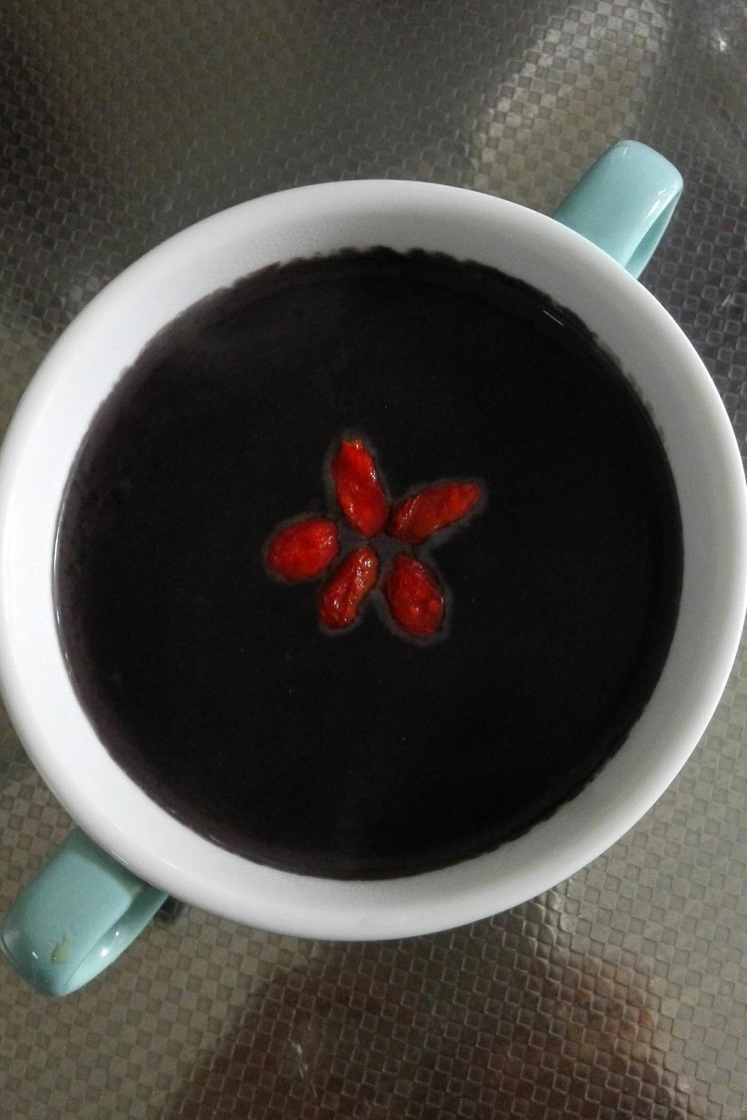 豆浆机版黑米核桃芝麻糊