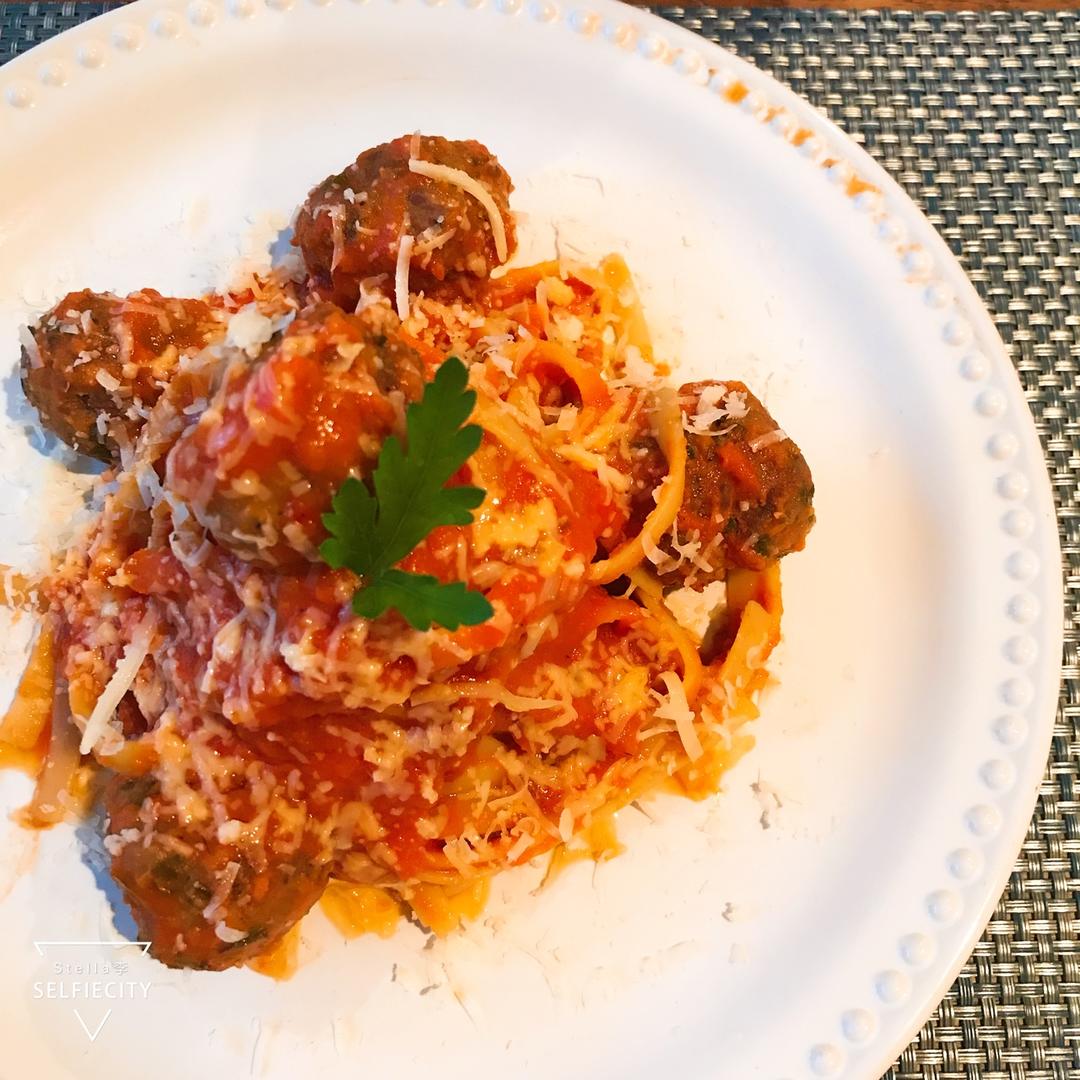 肉丸意大利面 meatball pasta