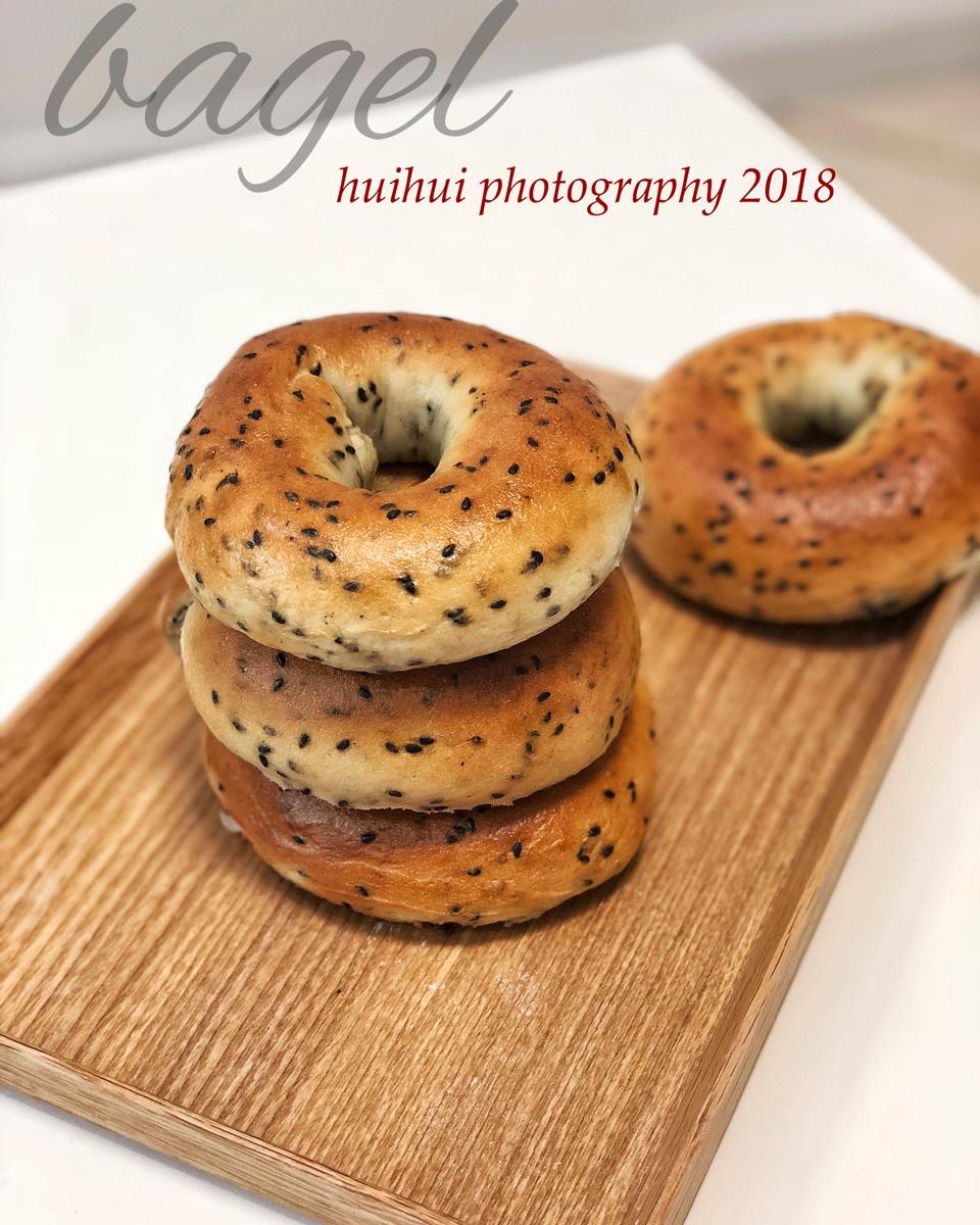 无灰的灰_w7vg做的黑芝麻全麦贝果