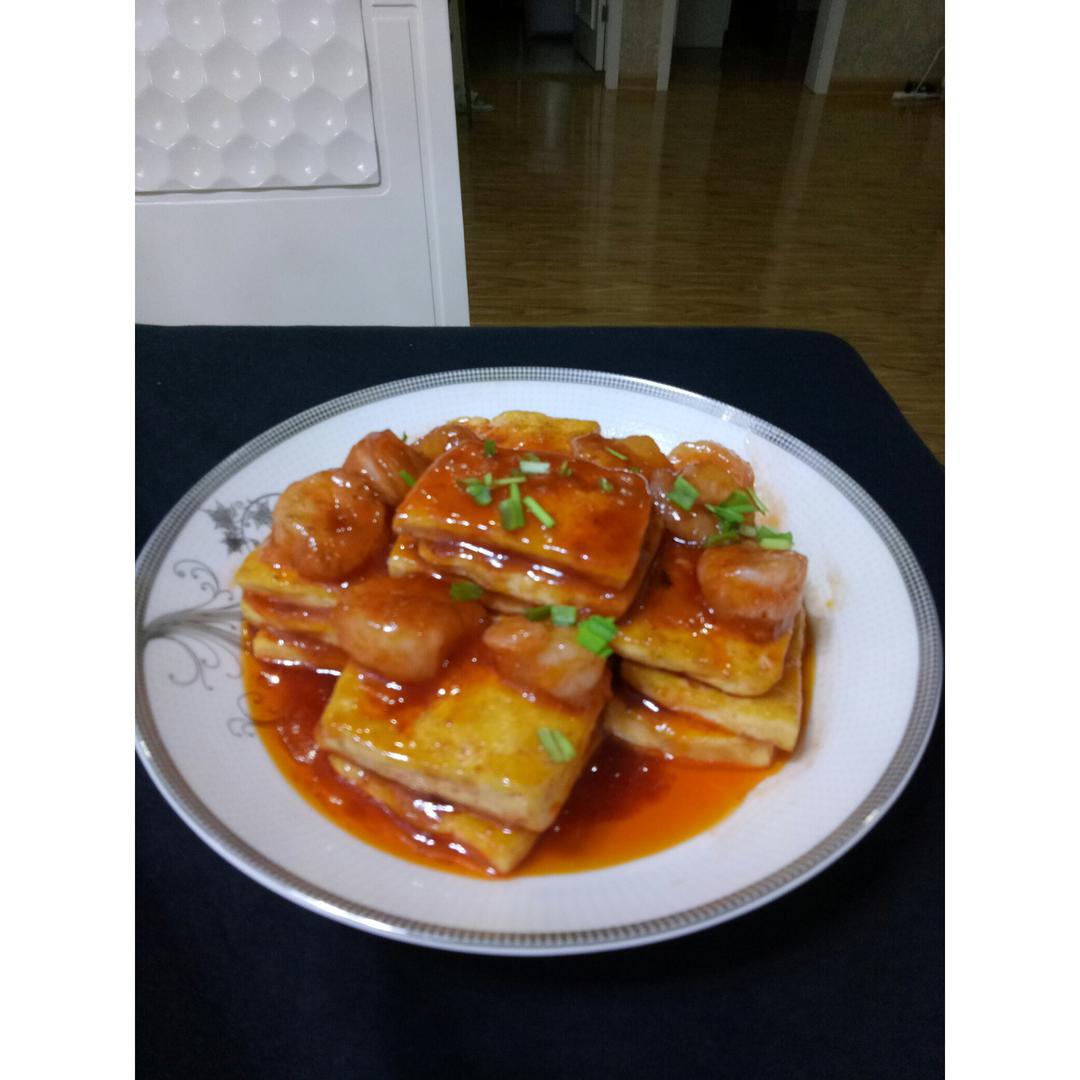 鲜虾番茄豆腐