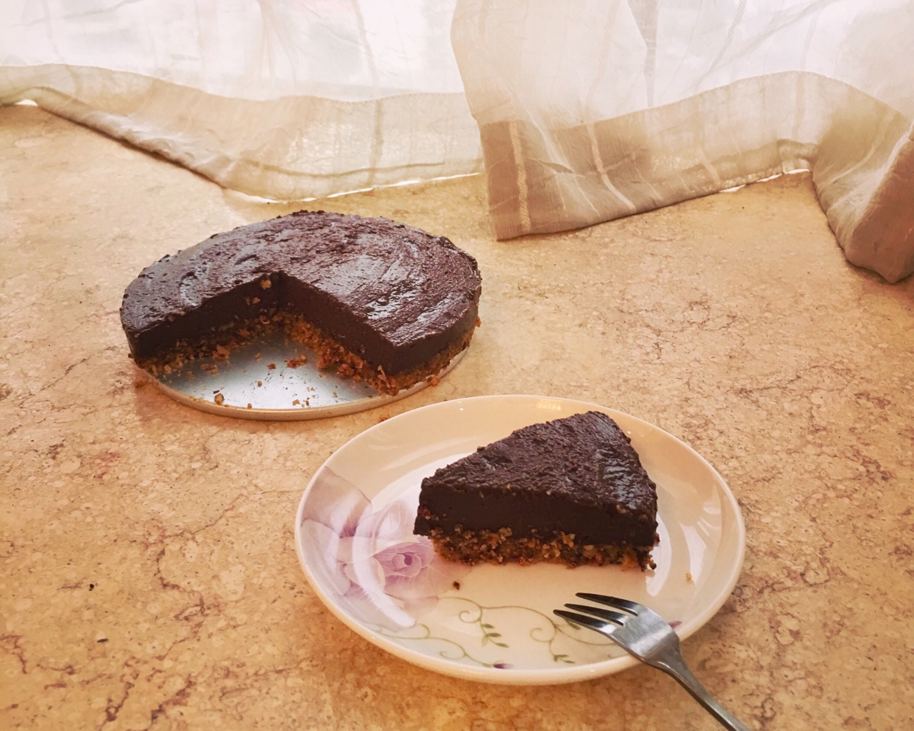 🍰生食巧克力芝士蛋糕（无蛋奶免烤😉）的做法
