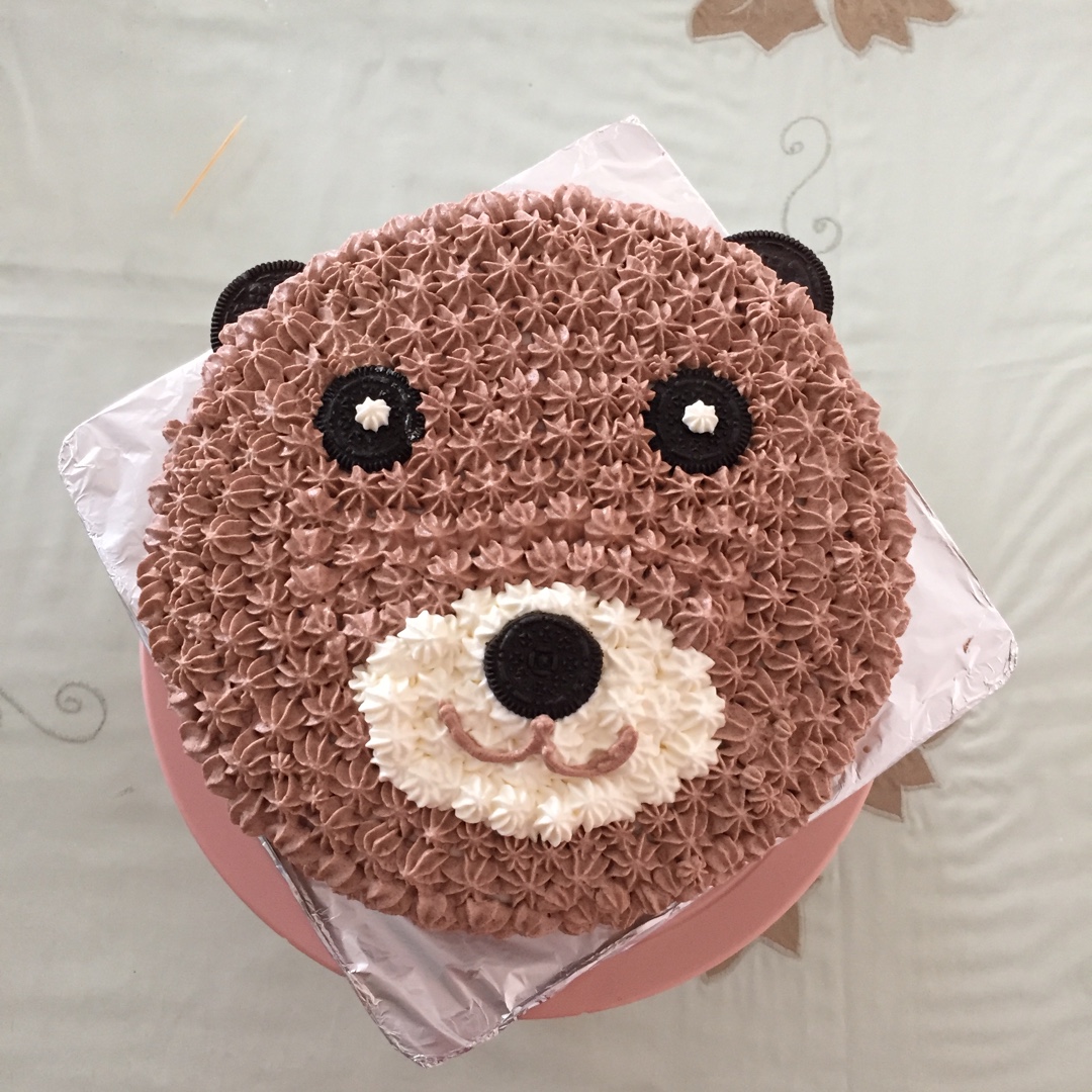 小熊生日蛋糕