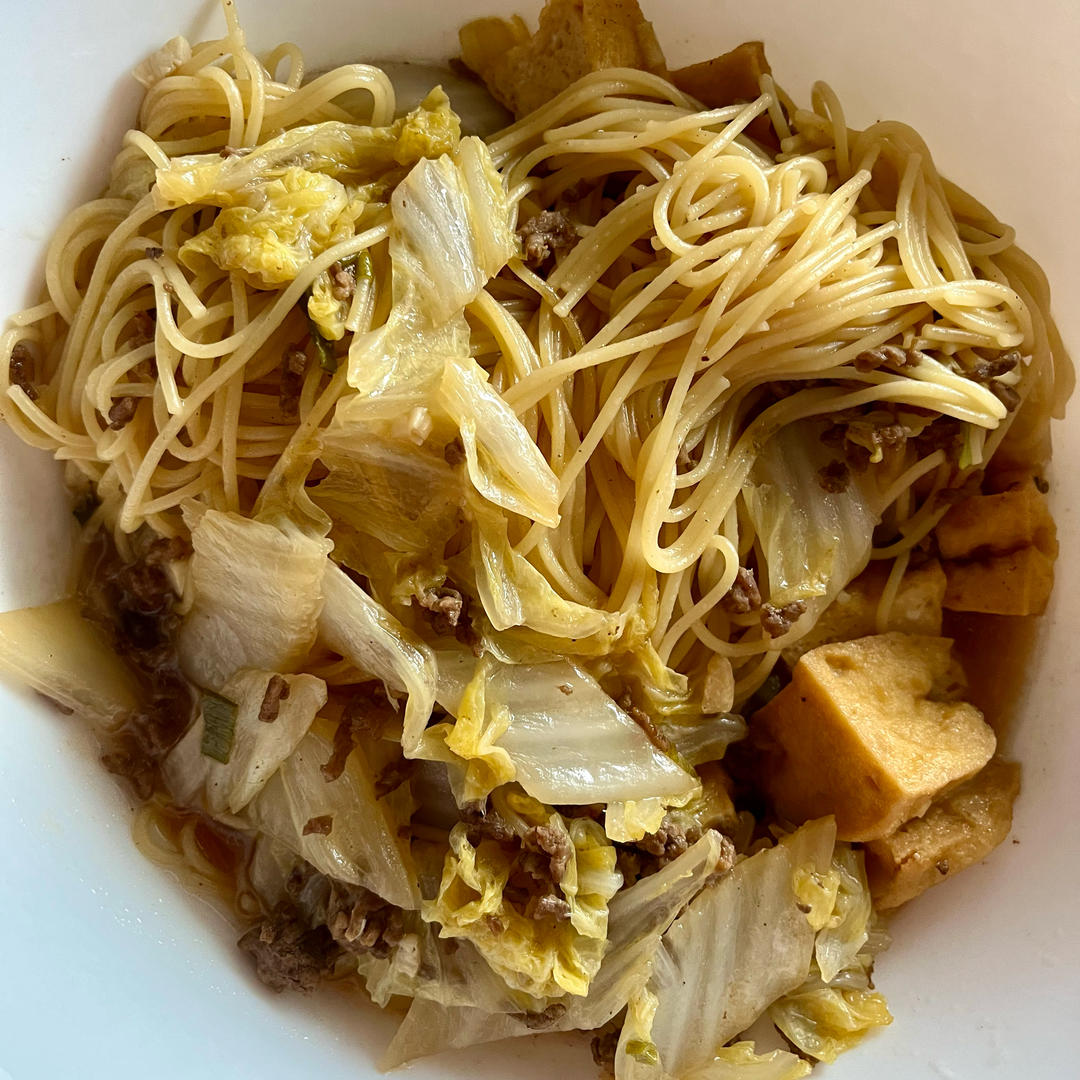 白菜焖豆泡