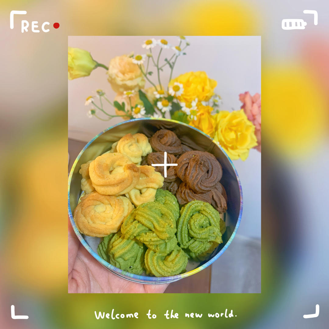 零失败花纹超级立体的黄油曲奇