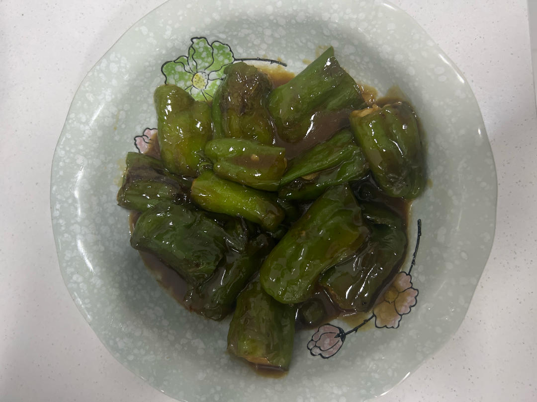 超下饭的青椒酿虾滑