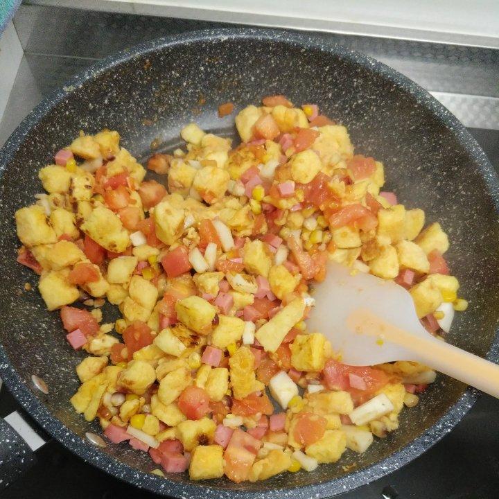 馒头的新吃法~~蛋香小方块