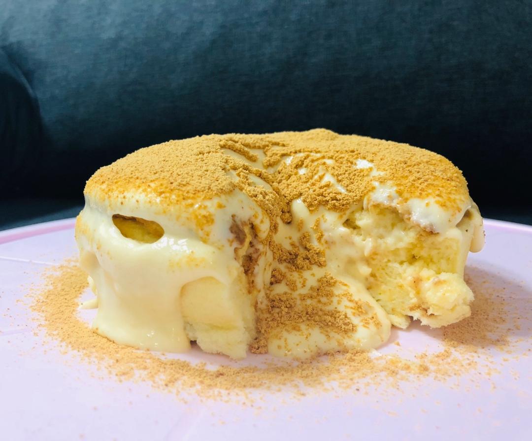 vera乐韫做的超好吃的豆乳爆浆蛋糕