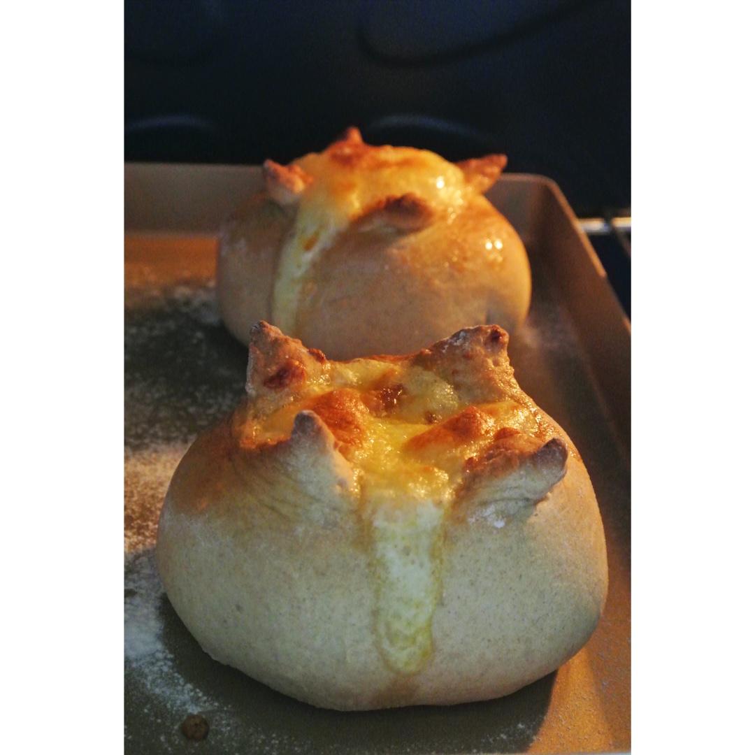 全麦芝士熔岩面包