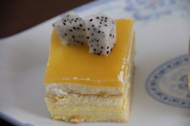 料超足的芒果慕斯蛋糕