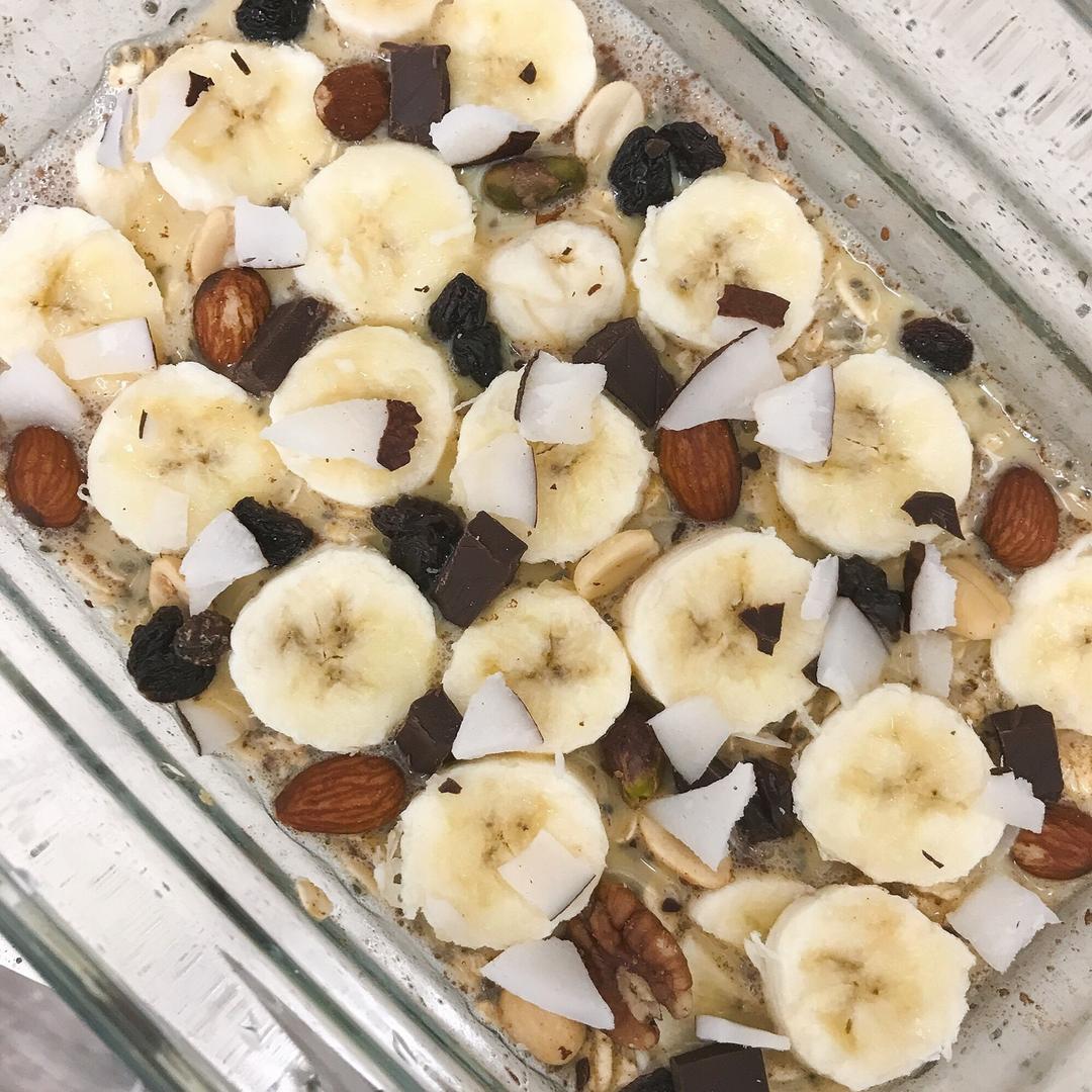 健康早餐- 香蕉椰香烤燕麦