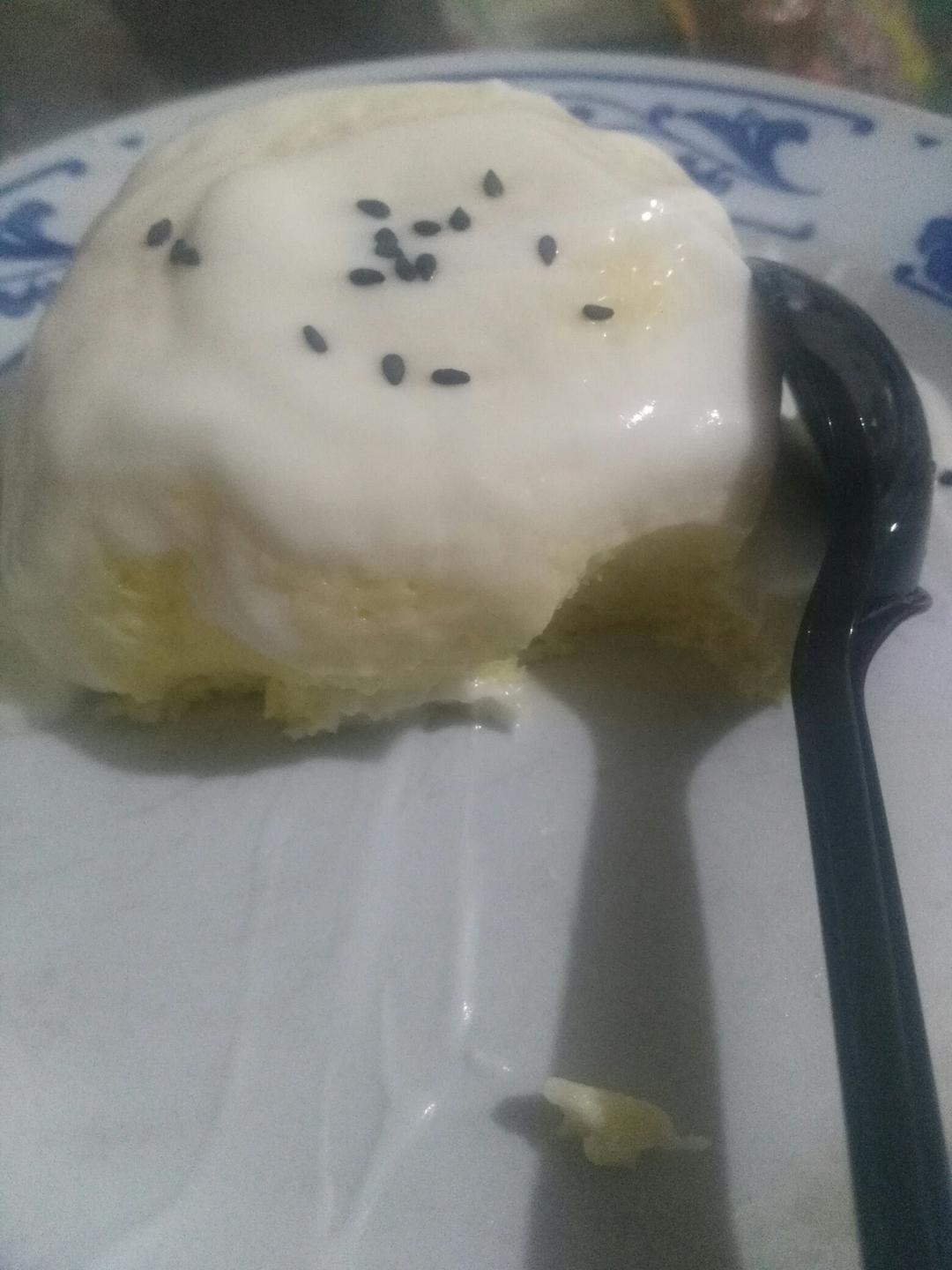 懒人食|1分钟微波炉柠檬酸奶小蛋糕（无油低脂版）