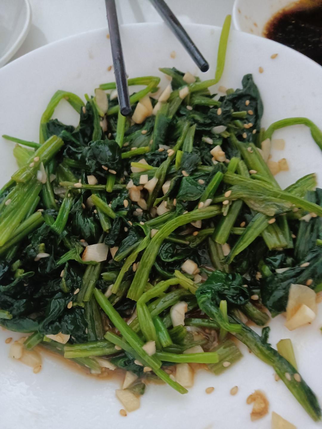 清爽开胃凉菜｜凉拌菠菜木耳