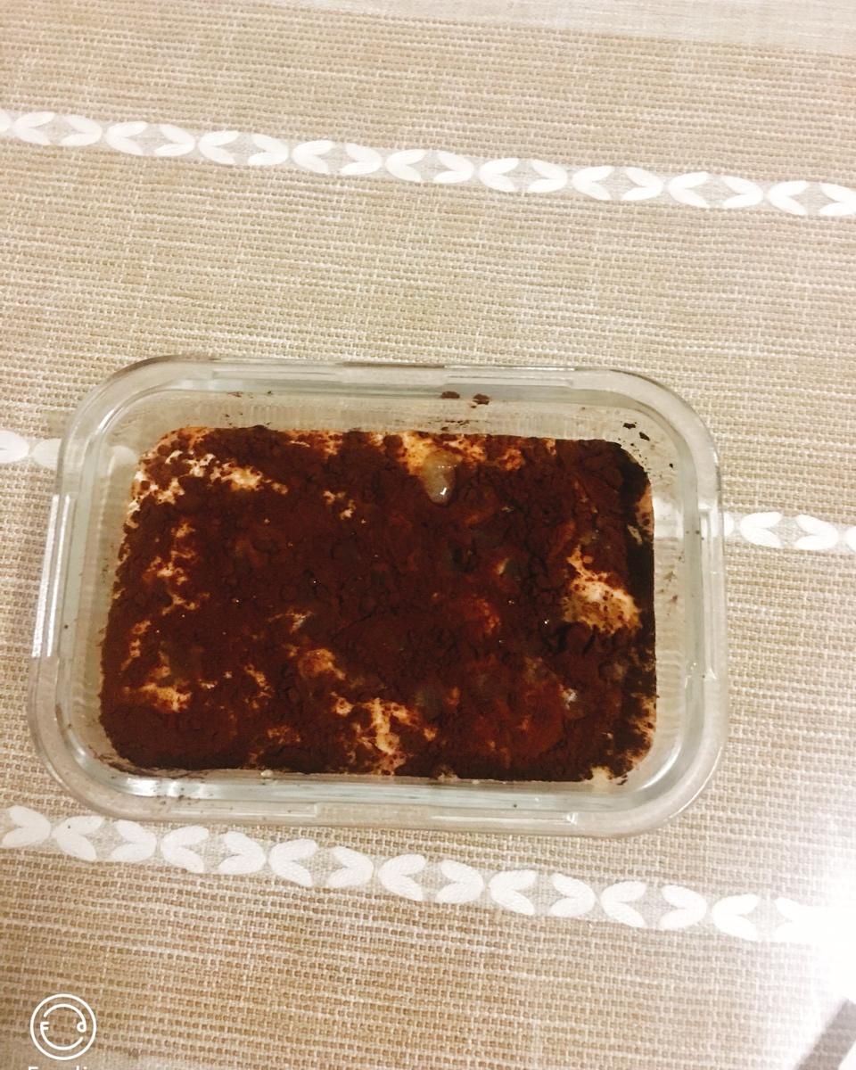 吃不胖的隔夜燕麦香蕉可可盒子