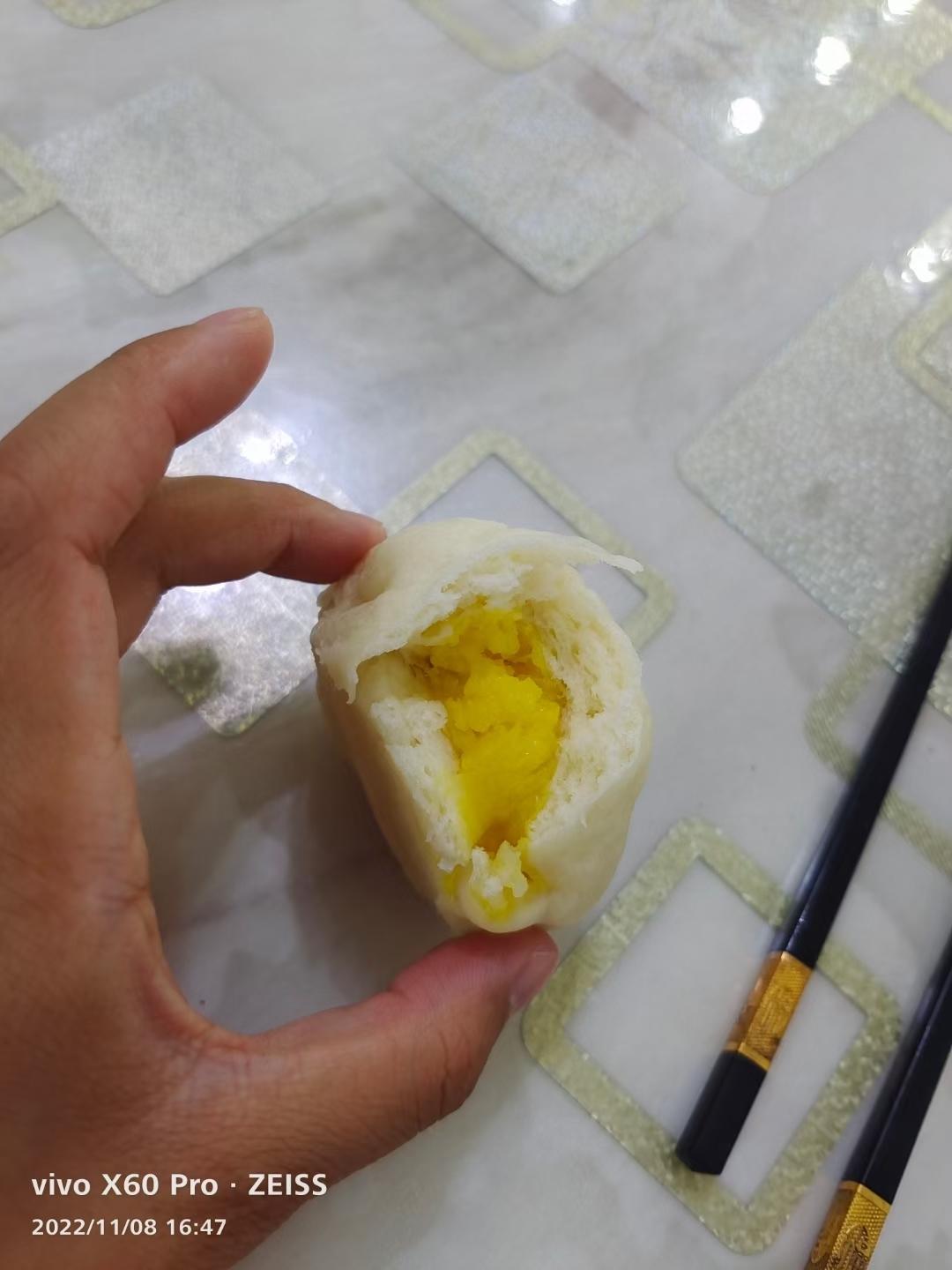 非常好吃的奶黄包，第一次做就这么成功