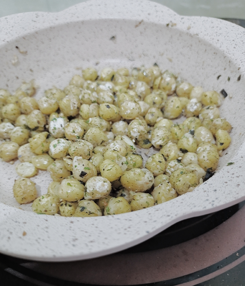 鹰嘴豆拌虾皮海苔粉的做法 步骤9