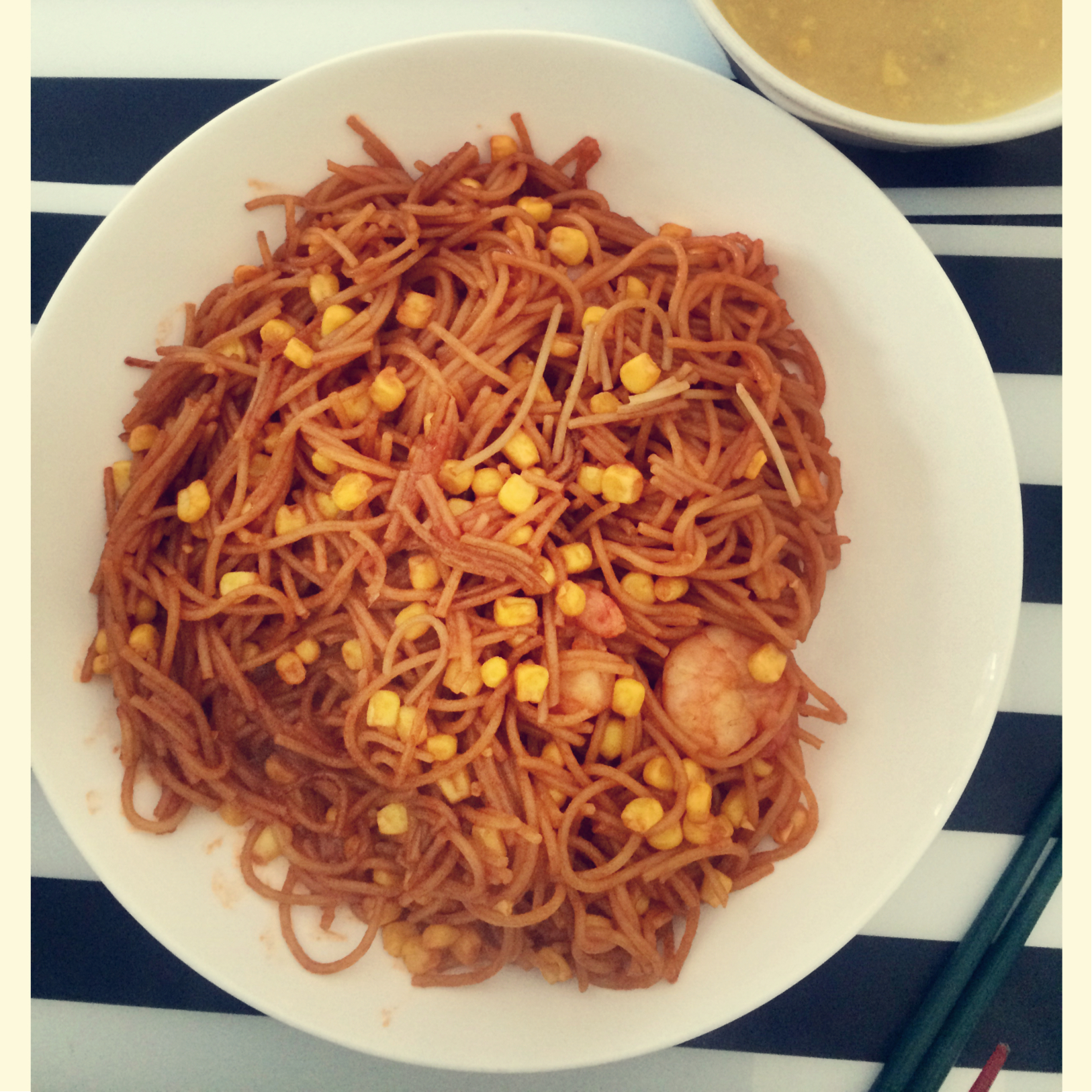 茄汁火腿炒意粉