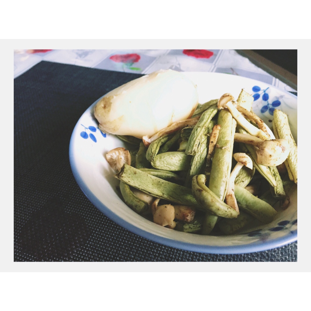 【健康三餐】香醋烤蘑菇豆角