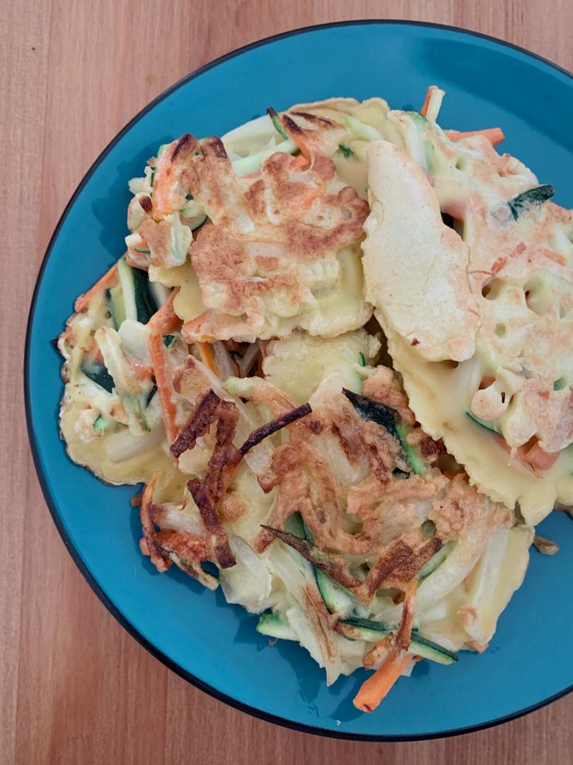 韩式蔬菜饼「配沾汁」