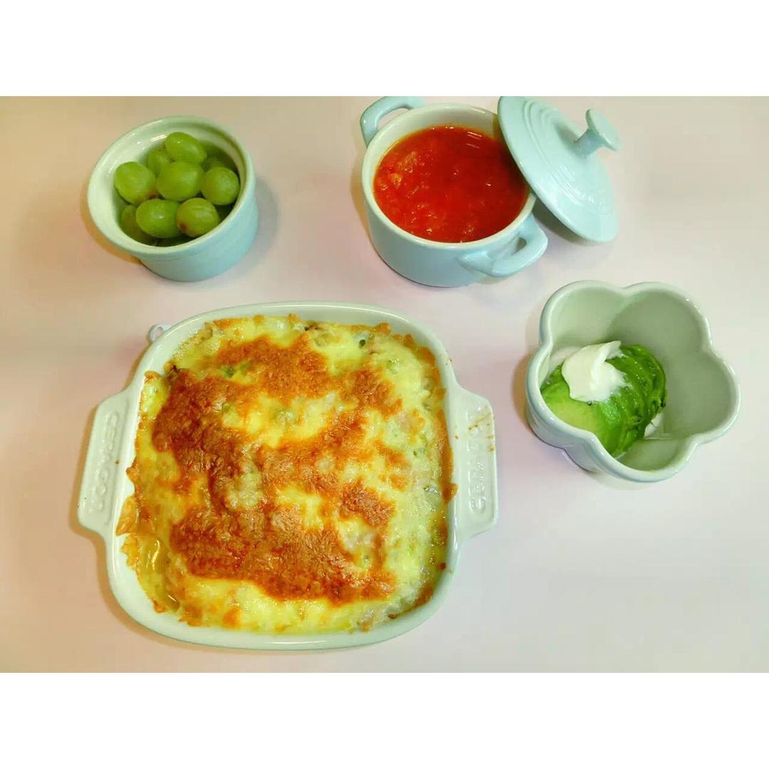 番茄鸡肉浓情焗饭【两人份】