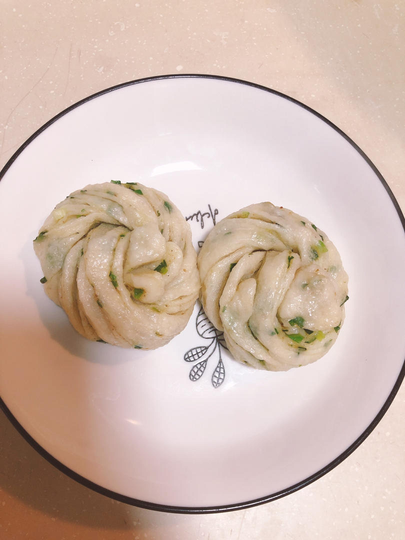 椒盐香葱花卷