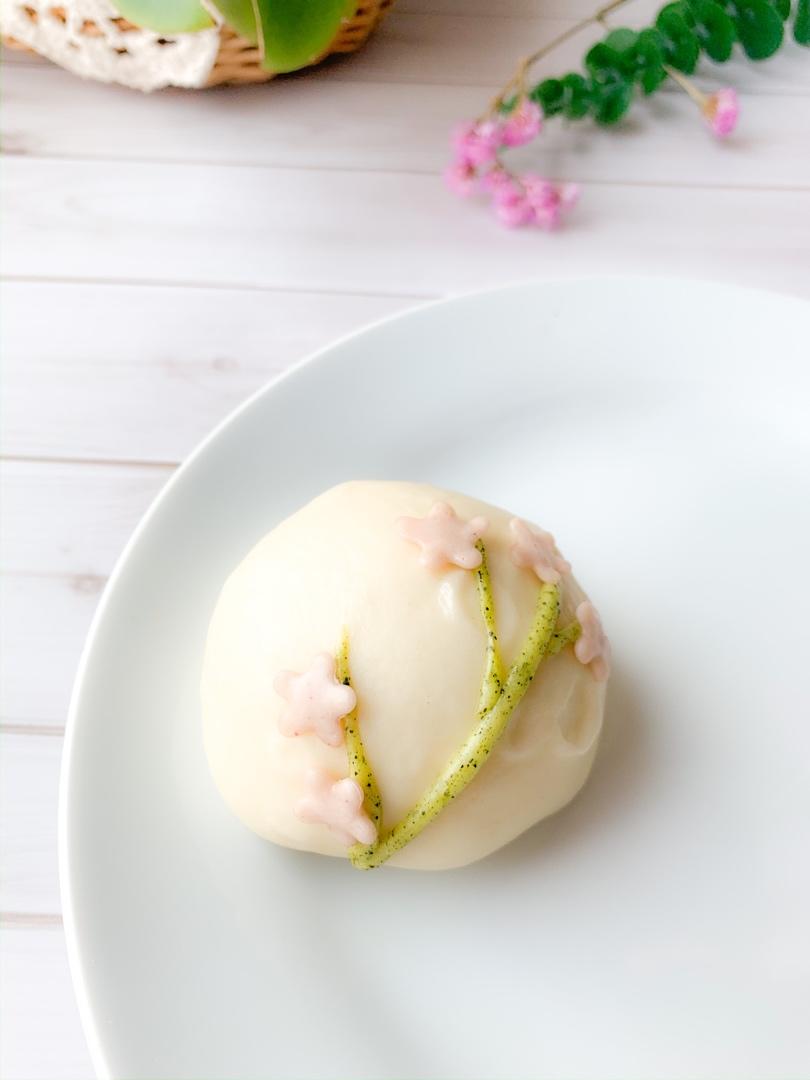 花朵馒头豆沙包春天气息